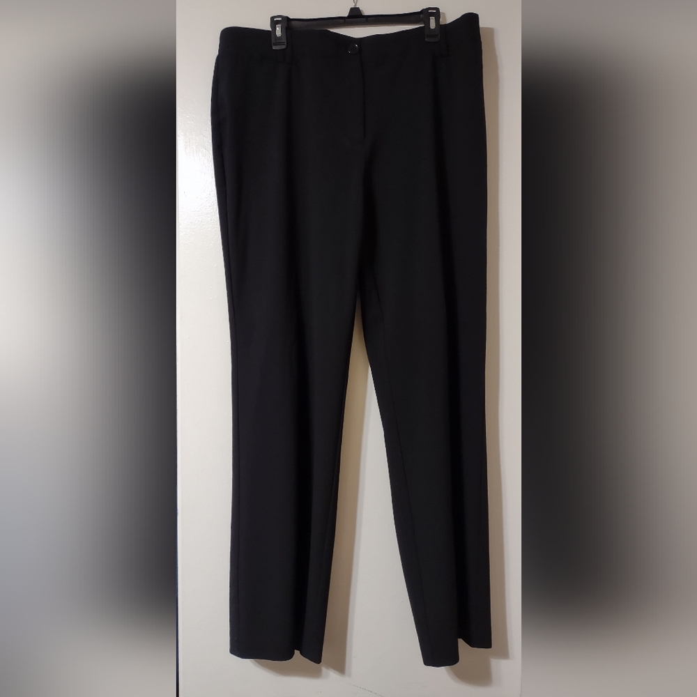 Avenue Women's Black Dress Pants – Straight Leg 16 Tall